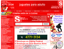 Tablet Screenshot of juguetesparaadulto.com.ar